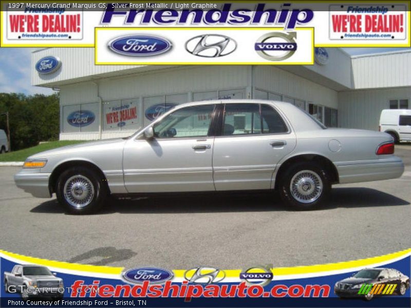 Silver Frost Metallic / Light Graphite 1997 Mercury Grand Marquis GS