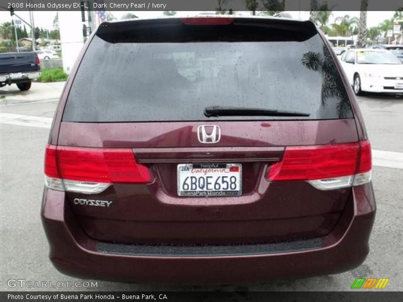 Dark Cherry Pearl / Ivory 2008 Honda Odyssey EX-L