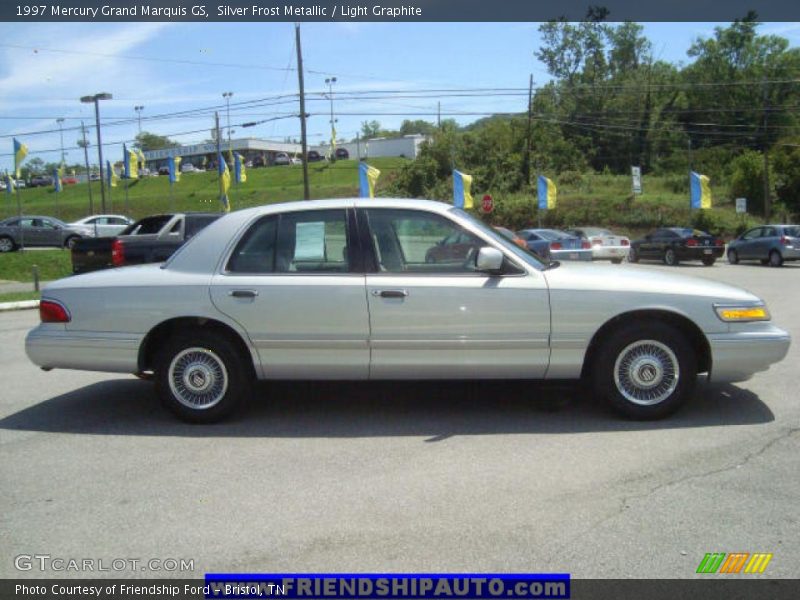 Silver Frost Metallic / Light Graphite 1997 Mercury Grand Marquis GS