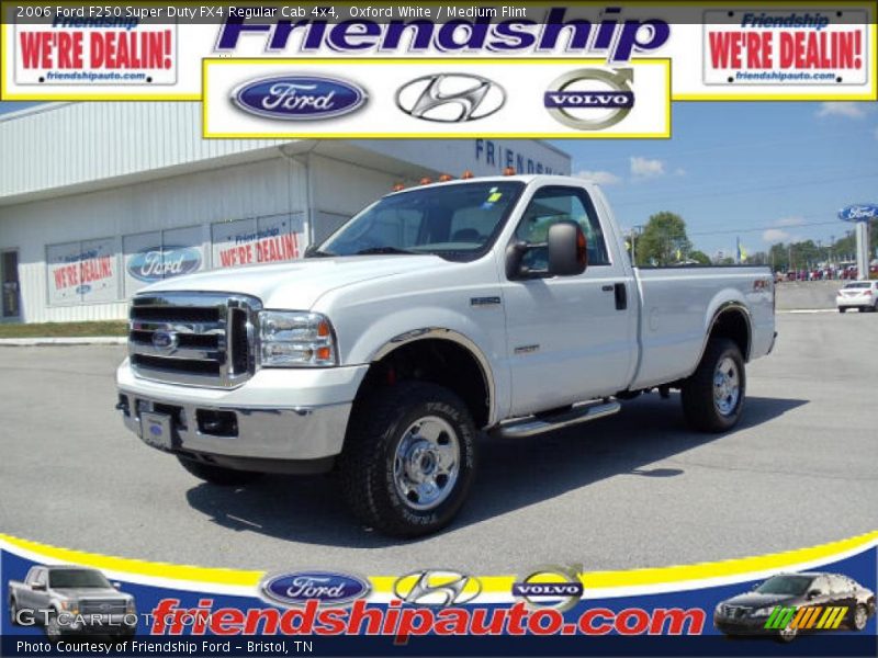 Oxford White / Medium Flint 2006 Ford F250 Super Duty FX4 Regular Cab 4x4