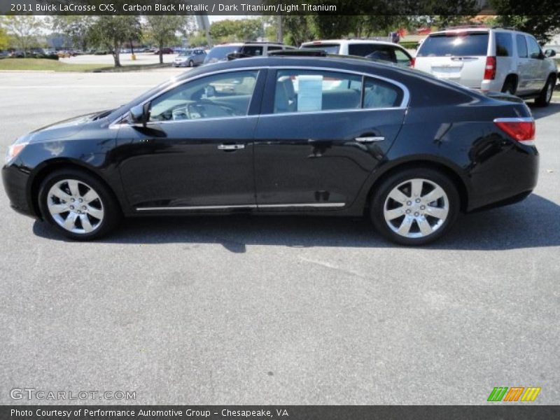 Carbon Black Metallic / Dark Titanium/Light Titanium 2011 Buick LaCrosse CXS