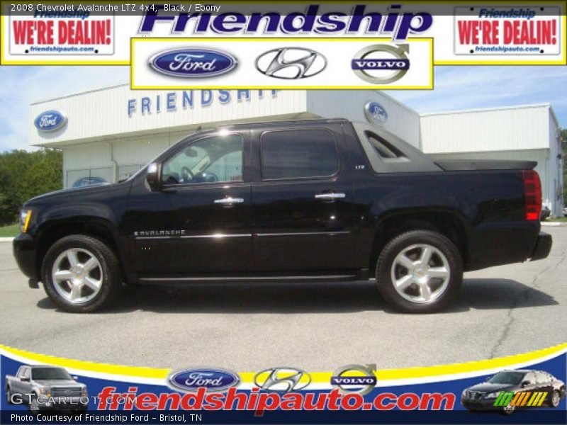 Black / Ebony 2008 Chevrolet Avalanche LTZ 4x4
