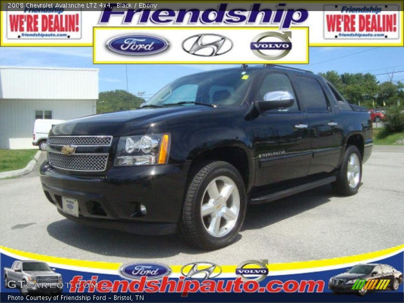 Black / Ebony 2008 Chevrolet Avalanche LTZ 4x4