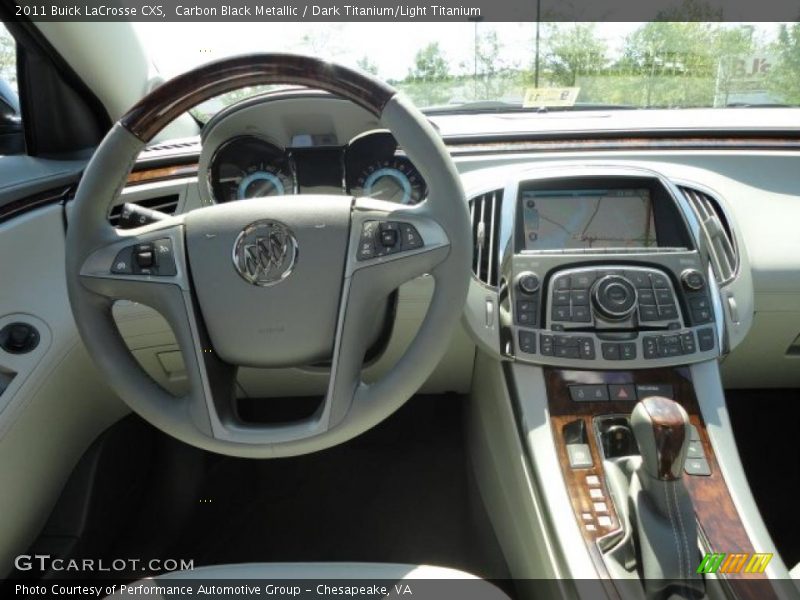 Carbon Black Metallic / Dark Titanium/Light Titanium 2011 Buick LaCrosse CXS