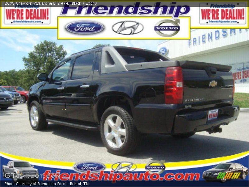 Black / Ebony 2008 Chevrolet Avalanche LTZ 4x4