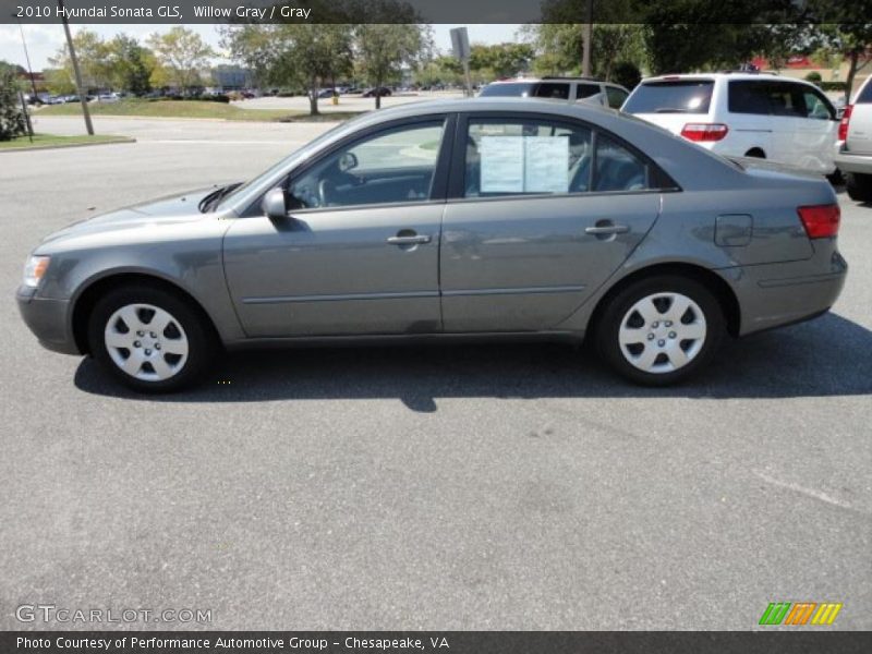 Willow Gray / Gray 2010 Hyundai Sonata GLS