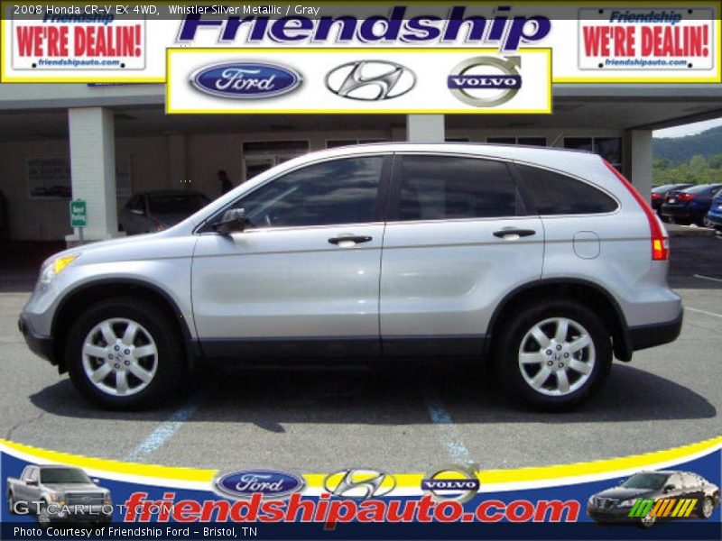 Whistler Silver Metallic / Gray 2008 Honda CR-V EX 4WD