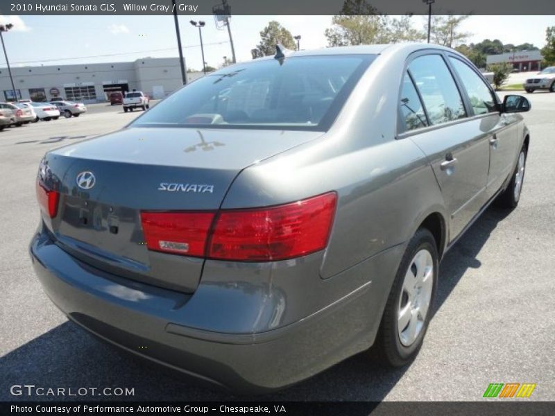 Willow Gray / Gray 2010 Hyundai Sonata GLS