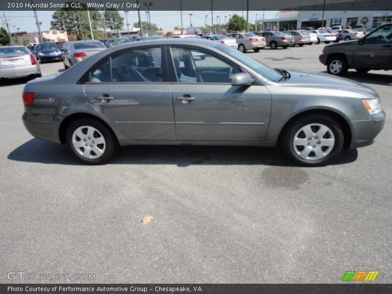 Willow Gray / Gray 2010 Hyundai Sonata GLS
