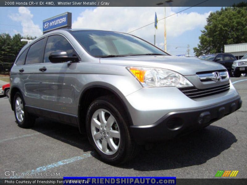 Whistler Silver Metallic / Gray 2008 Honda CR-V EX 4WD