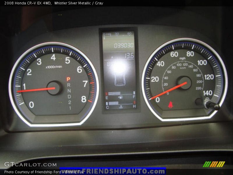 Whistler Silver Metallic / Gray 2008 Honda CR-V EX 4WD