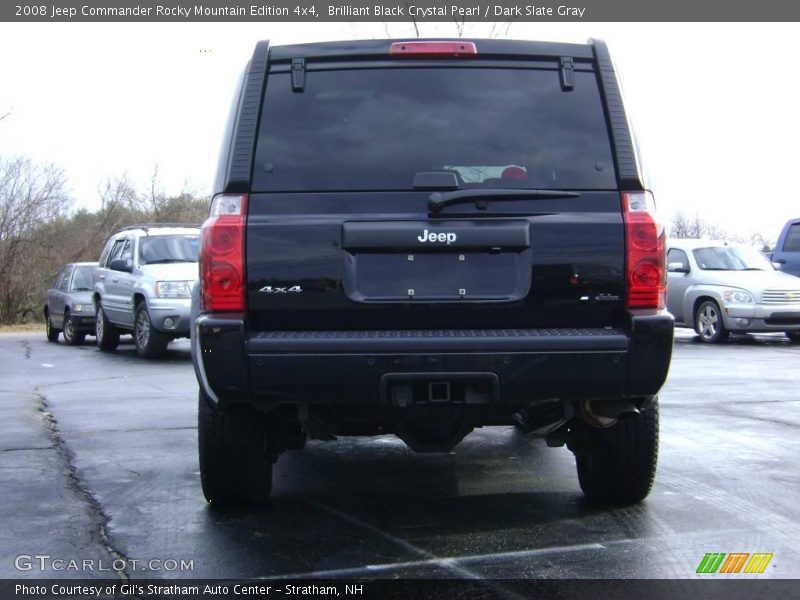 Brilliant Black Crystal Pearl / Dark Slate Gray 2008 Jeep Commander Rocky Mountain Edition 4x4