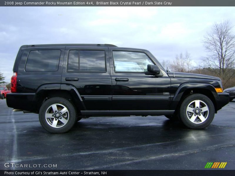 Brilliant Black Crystal Pearl / Dark Slate Gray 2008 Jeep Commander Rocky Mountain Edition 4x4