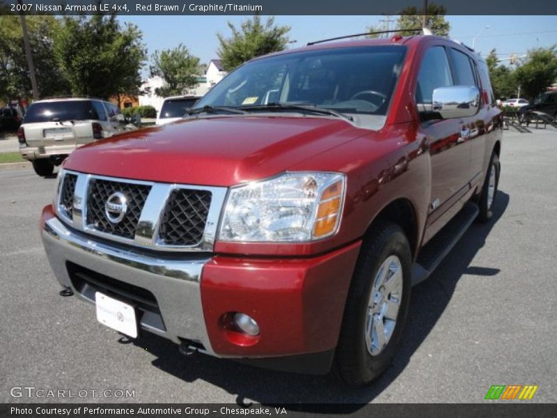 Red Brawn / Graphite/Titanium 2007 Nissan Armada LE 4x4