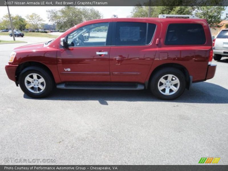 Red Brawn / Graphite/Titanium 2007 Nissan Armada LE 4x4