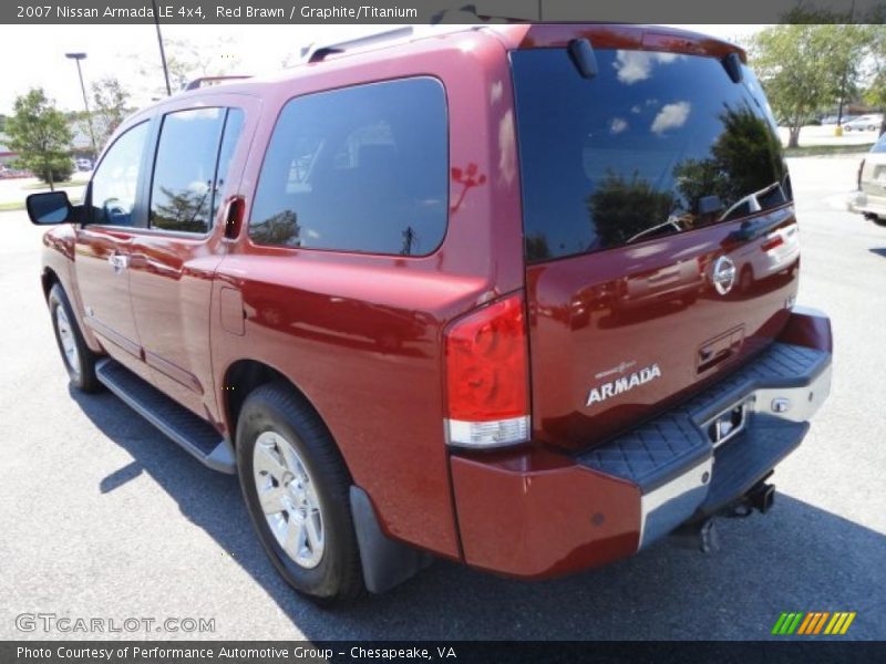 Red Brawn / Graphite/Titanium 2007 Nissan Armada LE 4x4