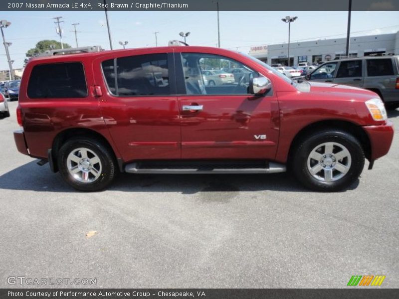 Red Brawn / Graphite/Titanium 2007 Nissan Armada LE 4x4