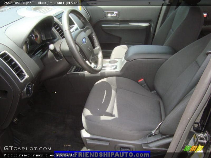Black / Medium Light Stone 2008 Ford Edge SEL