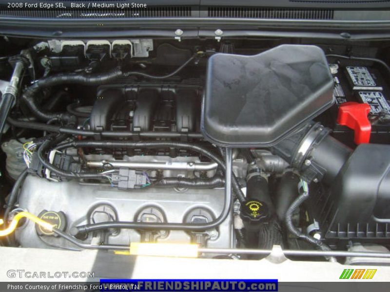 Black / Medium Light Stone 2008 Ford Edge SEL