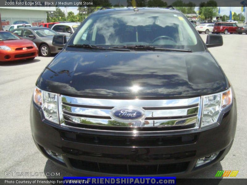 Black / Medium Light Stone 2008 Ford Edge SEL