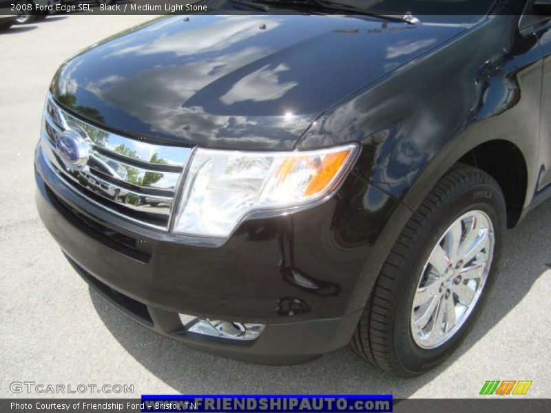 Black / Medium Light Stone 2008 Ford Edge SEL
