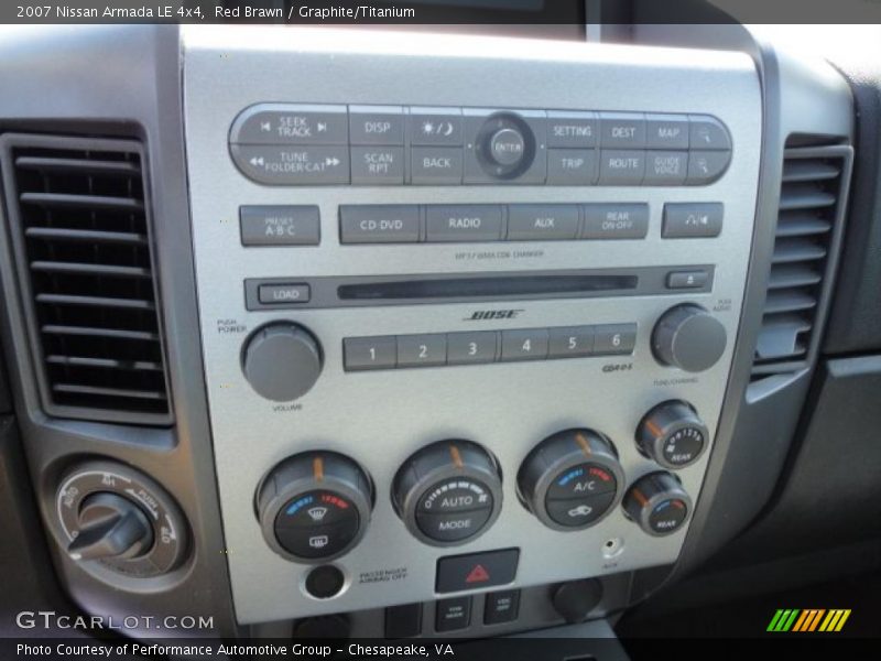 Red Brawn / Graphite/Titanium 2007 Nissan Armada LE 4x4