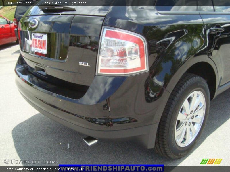 Black / Medium Light Stone 2008 Ford Edge SEL