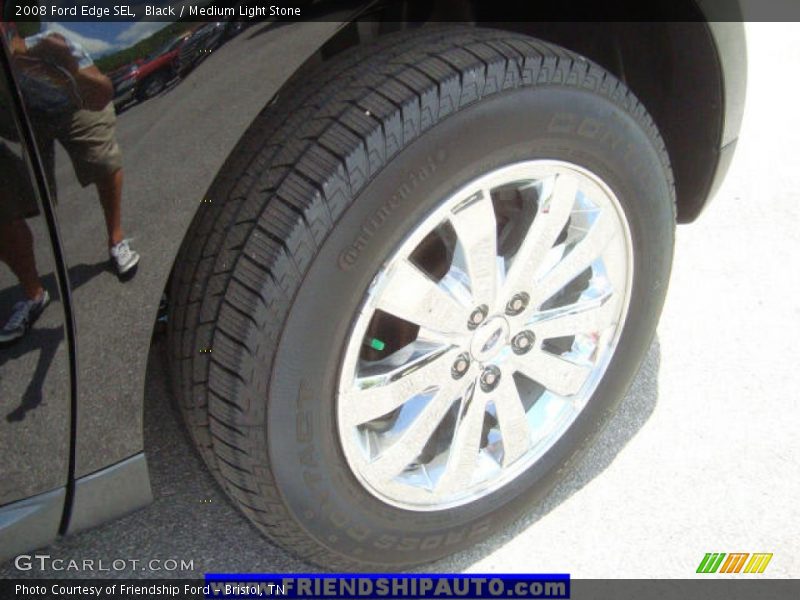 Black / Medium Light Stone 2008 Ford Edge SEL