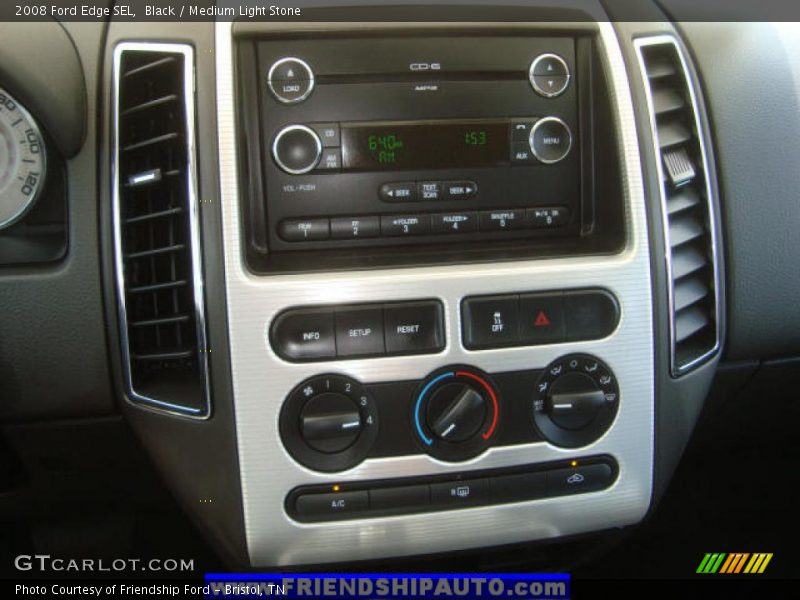 Black / Medium Light Stone 2008 Ford Edge SEL
