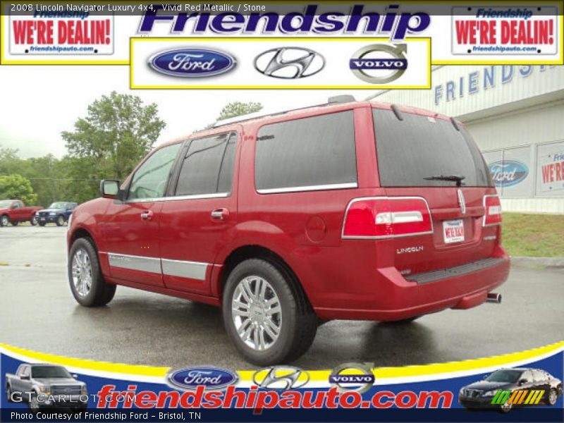 Vivid Red Metallic / Stone 2008 Lincoln Navigator Luxury 4x4