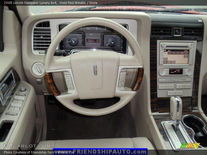 Vivid Red Metallic / Stone 2008 Lincoln Navigator Luxury 4x4
