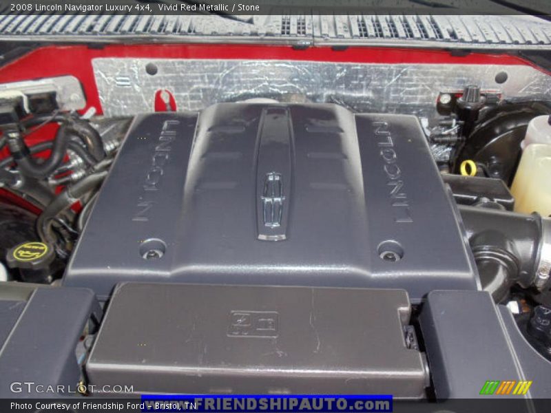 Vivid Red Metallic / Stone 2008 Lincoln Navigator Luxury 4x4