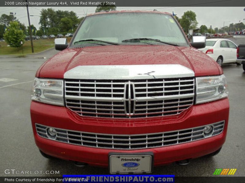 Vivid Red Metallic / Stone 2008 Lincoln Navigator Luxury 4x4