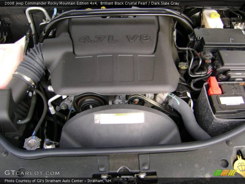 Brilliant Black Crystal Pearl / Dark Slate Gray 2008 Jeep Commander Rocky Mountain Edition 4x4