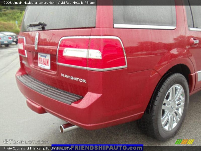 Vivid Red Metallic / Stone 2008 Lincoln Navigator Luxury 4x4