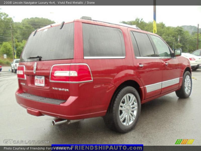 Vivid Red Metallic / Stone 2008 Lincoln Navigator Luxury 4x4