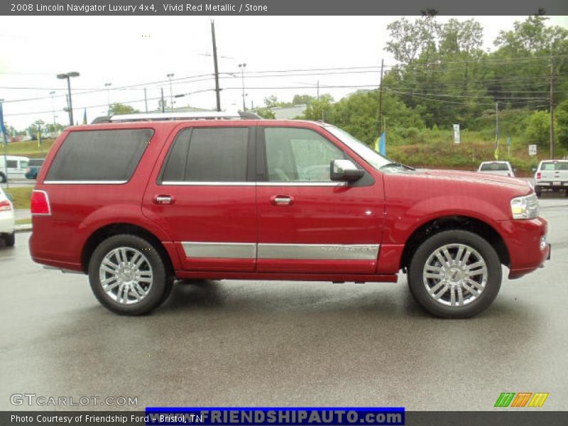 Vivid Red Metallic / Stone 2008 Lincoln Navigator Luxury 4x4