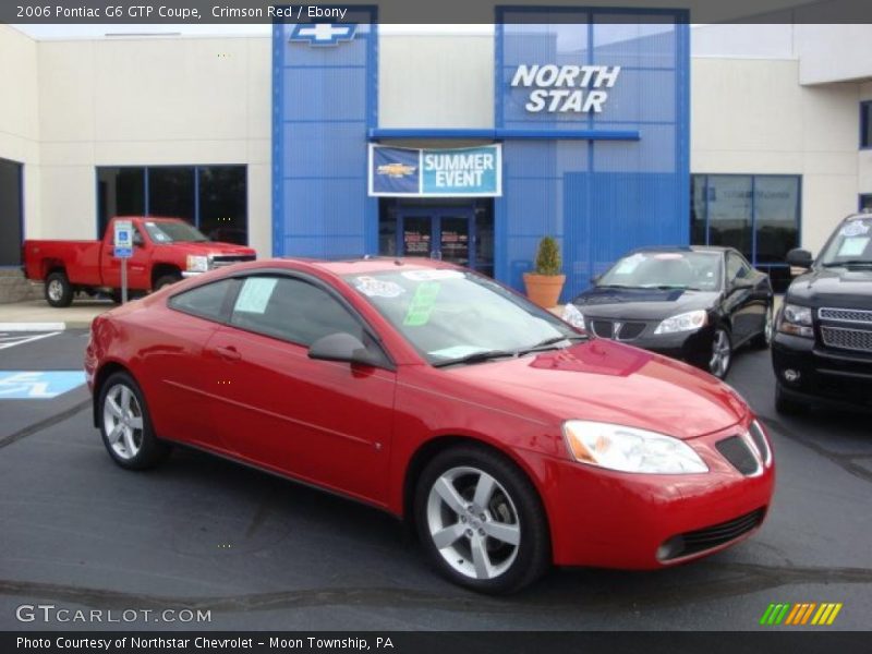 Crimson Red / Ebony 2006 Pontiac G6 GTP Coupe