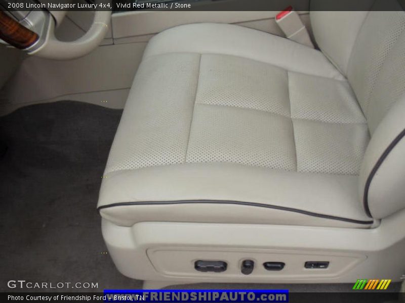 Vivid Red Metallic / Stone 2008 Lincoln Navigator Luxury 4x4