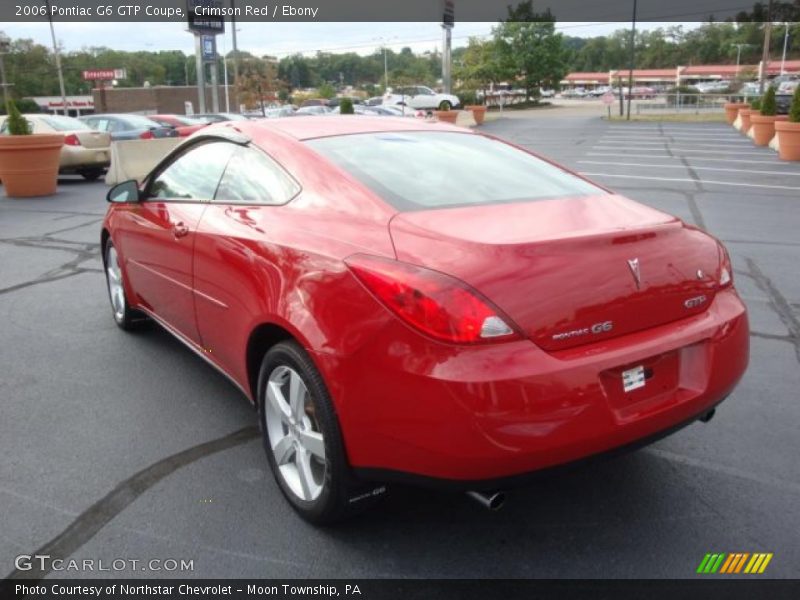 Crimson Red / Ebony 2006 Pontiac G6 GTP Coupe