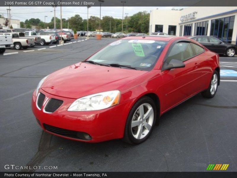 Crimson Red / Ebony 2006 Pontiac G6 GTP Coupe