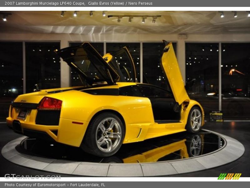 Giallo Evros (Yellow) / Nero Perseus 2007 Lamborghini Murcielago LP640 Coupe