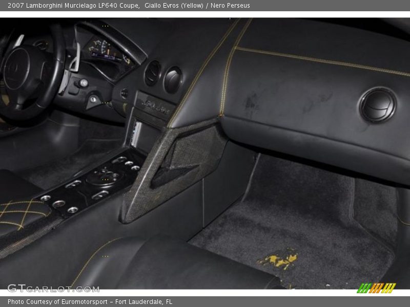 Giallo Evros (Yellow) / Nero Perseus 2007 Lamborghini Murcielago LP640 Coupe