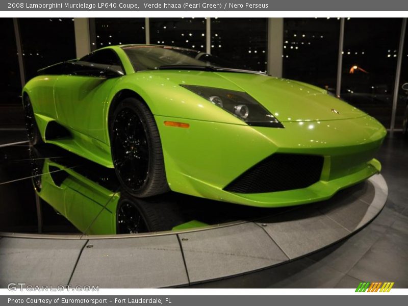 Verde Ithaca (Pearl Green) / Nero Perseus 2008 Lamborghini Murcielago LP640 Coupe