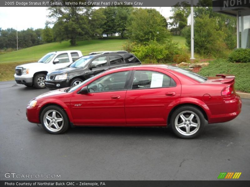 Inferno Red Crystal Pearl / Dark Slate Gray 2005 Dodge Stratus R/T Sedan