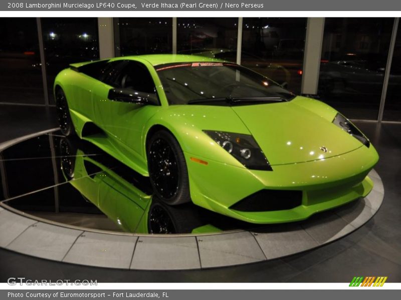 Verde Ithaca (Pearl Green) / Nero Perseus 2008 Lamborghini Murcielago LP640 Coupe