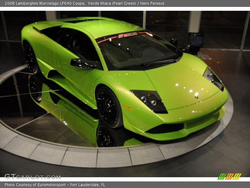 Verde Ithaca (Pearl Green) / Nero Perseus 2008 Lamborghini Murcielago LP640 Coupe