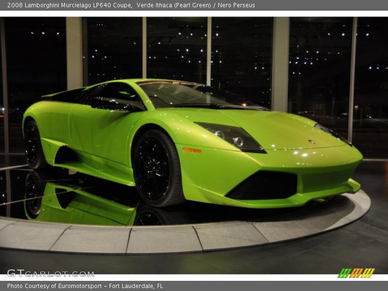 Verde Ithaca (Pearl Green) / Nero Perseus 2008 Lamborghini Murcielago LP640 Coupe