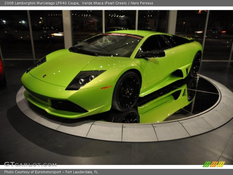 Verde Ithaca (Pearl Green) / Nero Perseus 2008 Lamborghini Murcielago LP640 Coupe