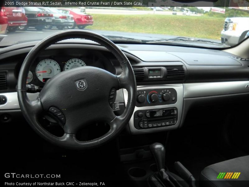 Inferno Red Crystal Pearl / Dark Slate Gray 2005 Dodge Stratus R/T Sedan